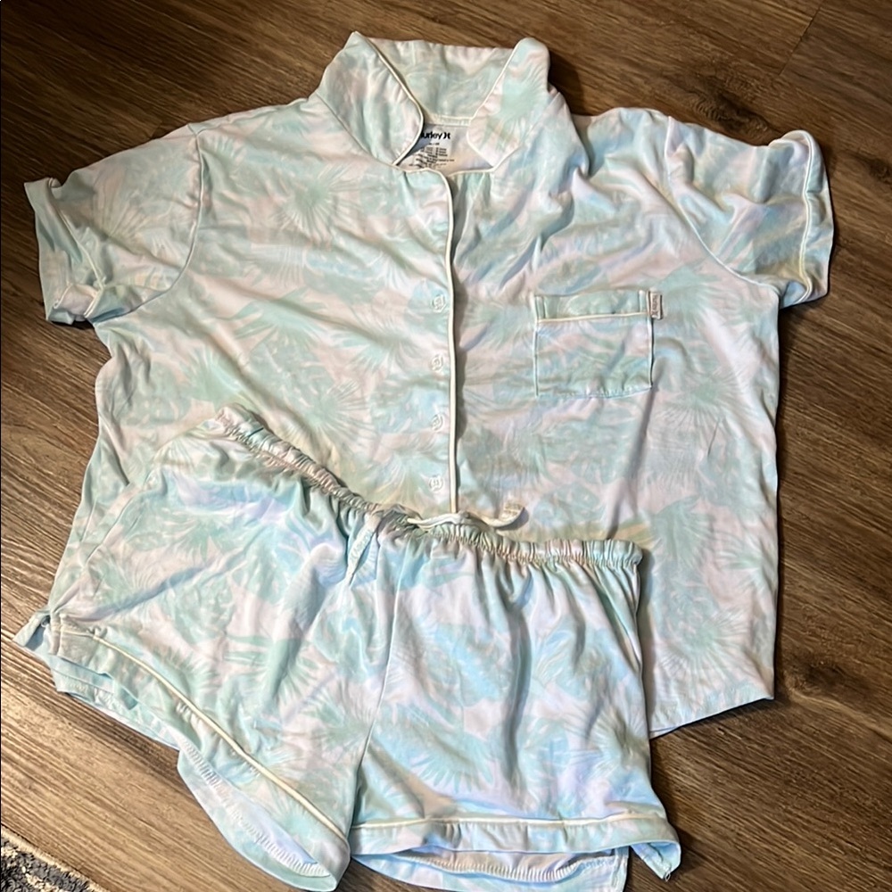 Hurley Blue Pajama Set for Cozy Sleepwear